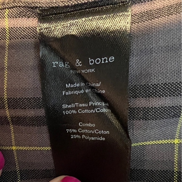 Rag & Bone Plaid Button Front Shirt - Picture 5 of 5